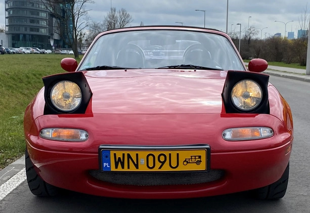 Mazda MX-5 cena 40000 przebieg: 144386, rok produkcji 1990 z Warszawa małe 46